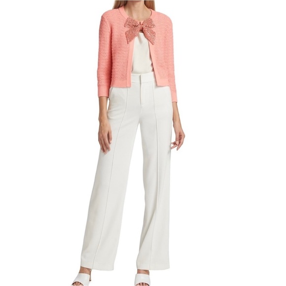 Alice & Olivia Embellished bow cardigan - Picture 3 of 4